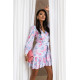 Kleid ANNA – Icy blue flowers