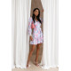 Kleid ANNA – Icy blue flowers